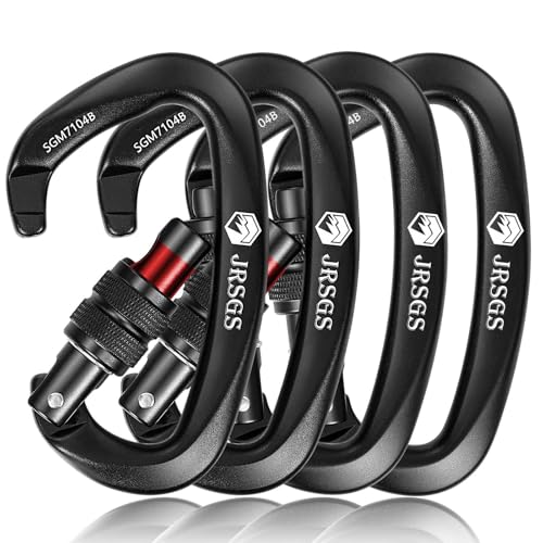Image of Climbing Carabiner Clips,Locking Carabiner for Camping,Rescue,Hunting