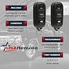 Control remoto compatible con Toyota Camry 2002-2006 / Toyota Solara 2002-2003 con entrada sin llave (GQ43VT14T), juego de 2 6