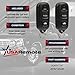 Key Fob Keyless Entry Remote fits Toyota Camry Sienna Matrix Corolla Solara/Pontiac Vibe (GQ43VT14T w/Panic), Set of 2