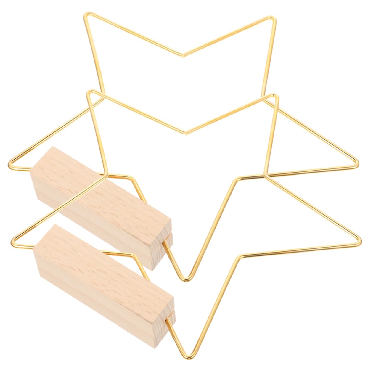 Abaodam 6juegos Aros Metálicos De Para Decoración Base De Madera Para Bodas y Aros Para De Mesa Manualidades Con Diseño y