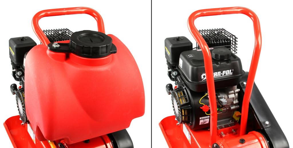 IMJ-Global Compattatore Compattatrice a Scoppio | 82 kg | 5,8 CV | Forza Centrifuga 13 KN | Piastra 540x420 mm Spessore 12 mm | profondità di Compattazione 30 cm | Frequenza di Vibrazioni 5500 VPM