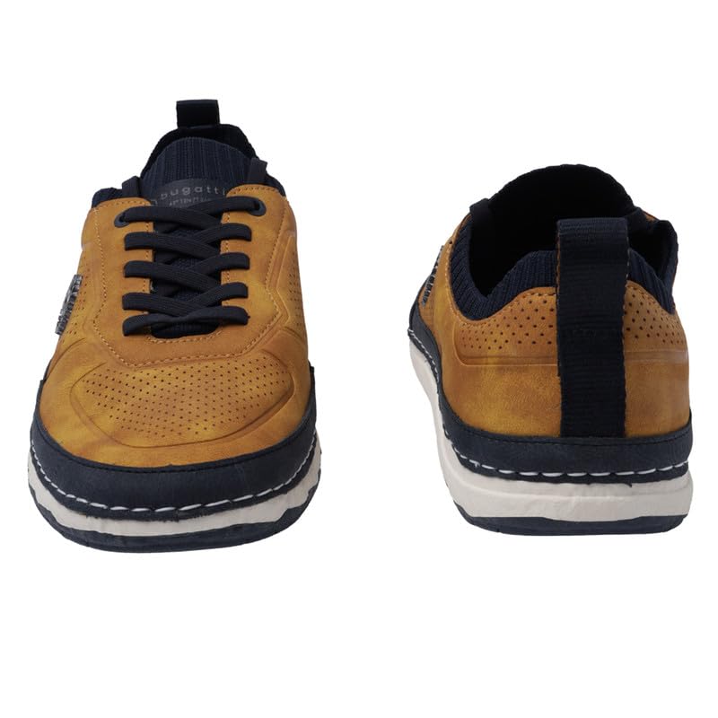 Image of Bugatti Vanadium Yellow Mens Low Top Sneakers - UK 9