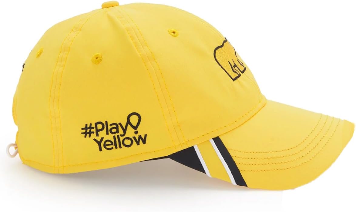 Jack Nicklaus Golf Play Yellow Logo Performance Adjustable Strapback Hat