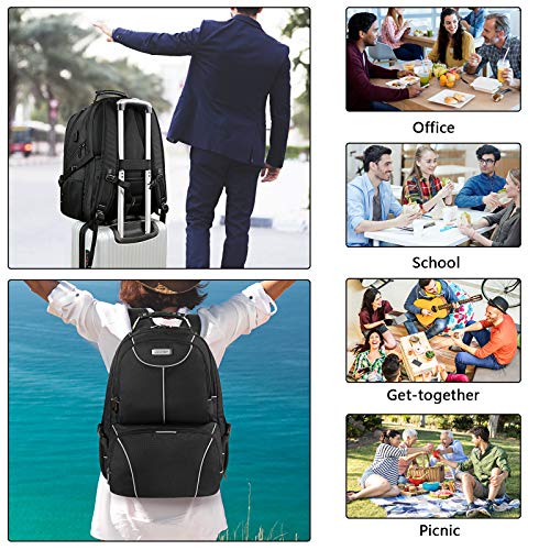 Lunch-Bag-Backpack-Insulated-Cooler-Lunch-Box-Backpack-Extra-Large-Travel-Laptop-Backpack-TSA-Friendly-RFID-Durable-Computer-College-School-Bookbag-with-USB-Port-for-Women-Men-Fits-173-Inch-Laptop