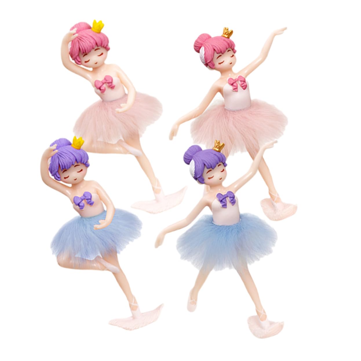 ibasenice 20pièces Décorations De Gâteau Anniversaire Adorables Figurines De Ballerine pour Fête Accessoires De Gâteau Décorations De Ballerine pour Fête Anniversaire Et Événements