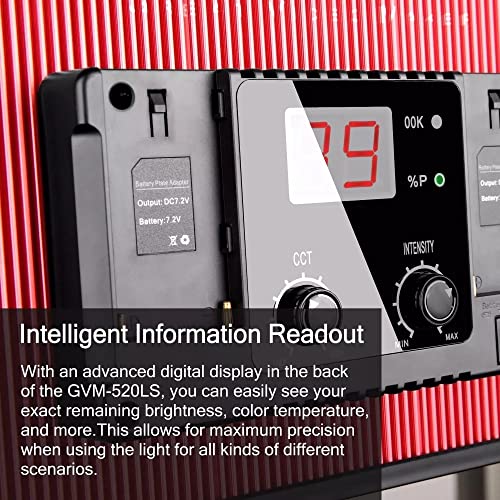 Image of LED Photography Video Light Panel CRI97 3200K-5600K Photo Studio Lighting Equipment with Tripod Stand Digital Red