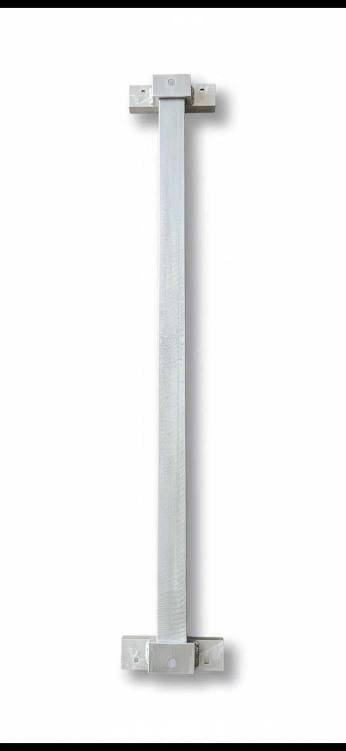 Security Door Bar Lock Structural Aluminum shed gate barn Home 45in-80in (50in)