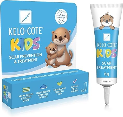 KELO-COTE Kids Silicone Scar Gel 6g – Gentle Scar Treatment for Sensitive Skin - Clinically Proven to Reduce Raised Scars - Ideal for Surgical, Burn & Acne Scars - Old & New Scars