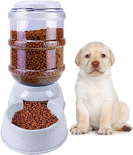 Sevia Pet Food Dispenser, Self-Dispensing Gravity Pet Feeder Waterer Cat Dog Feeding Bowl Automatic Feeding Pet Supplies Cat Food Dispenser