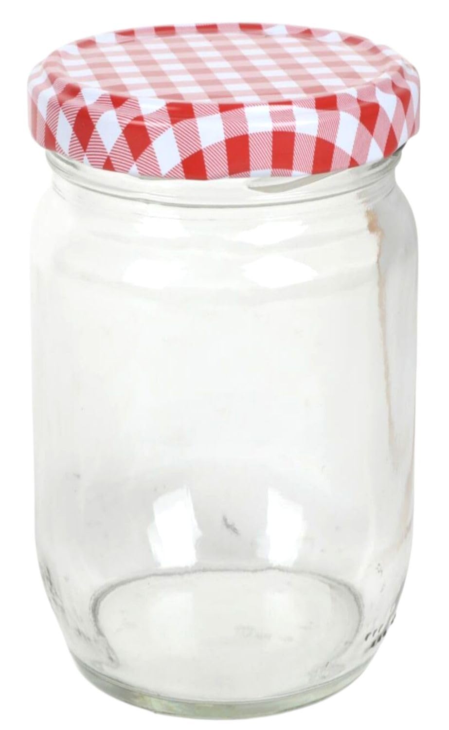 Buri Transparent 1A-Handelsagentur Preserving Jar, 720 Ml, Storage Jar, Preserving Jar, Screw Lid, Chequered
