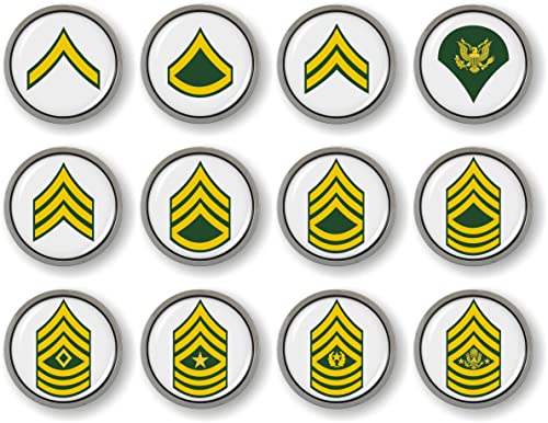 Image of US Army Rank Insignia CAR Emblem Chrome Metal Bezel - Private E-2(PV2) | Official U.S. Army Licensed Product, Enlisted Soldiers, Badge, Sticker, made by BestLicensePlateFrames
