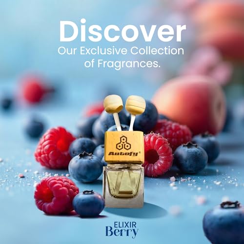 Image of Autofy ELIXIR Vent Perfume for Dashboard Perfume Diffuser Car Fragrance Car Air Freshener Car Accessories for Interior All Cars Long Lasting Car Perfume & Freshener [10ML] (Berry)