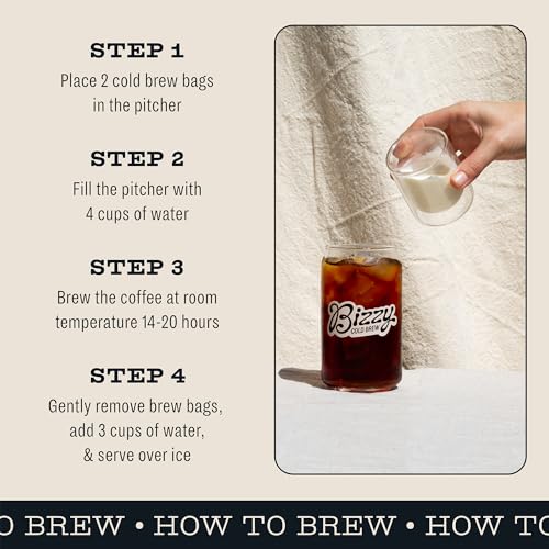Bizzy Decaf Cold Brew Bags 12-Pack