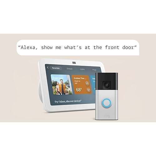 Echo Show 8 (newest model) with Ring Battery Doorbell