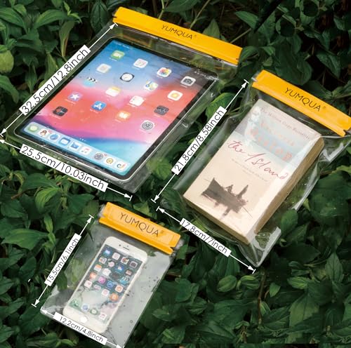 YUMQUA Bolsas Secas Impermeables Pouch para Documentos y Mapas para Deportes Acuáticos, Paquete de 5 miniatura 2
