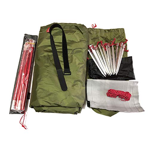 Vilemoon Tipi Hete tent met brandvertragende kachelkrik voor rookkanalen, 2~3 personen, lichtgewicht, tipi-tenten voor familieteam, outdoor, backpacken, kamperen, wandelen - Afbeelding 8