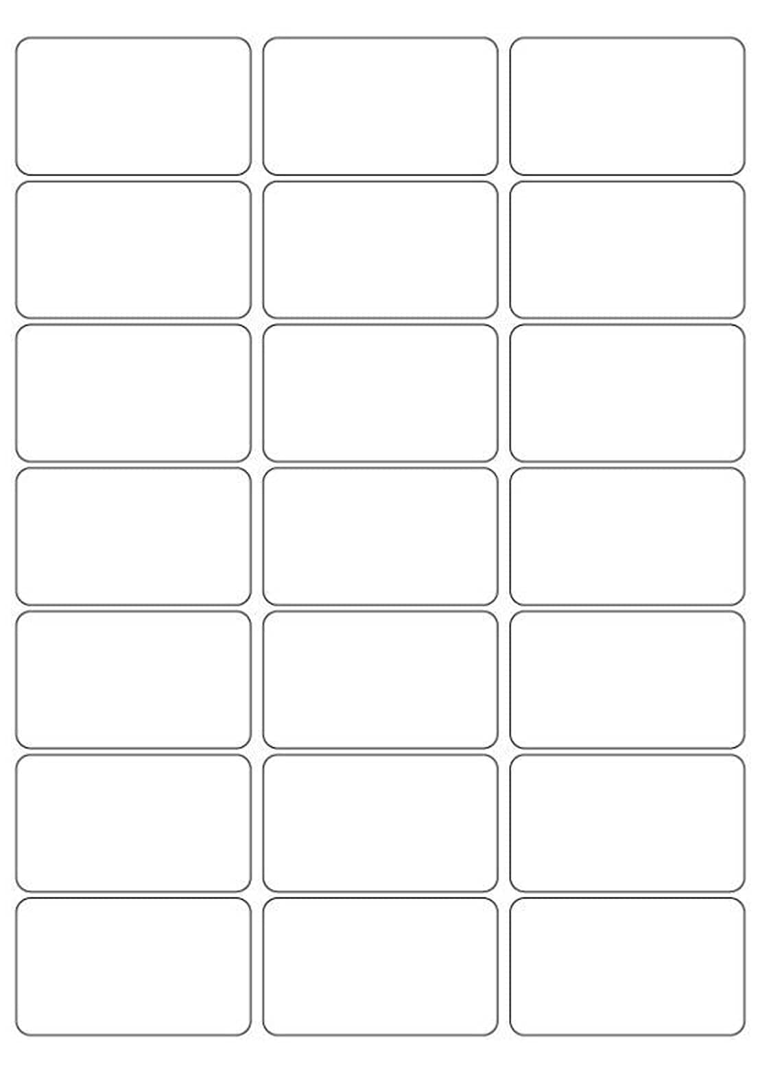 200 x 21 Labels per Sheet A4 White Self Adhesive Address Shipping Mailing Labels, Sticky Back Printing Sticker, Laser/Inkjet Printers and Copier Size 63.5mm x38.1mm