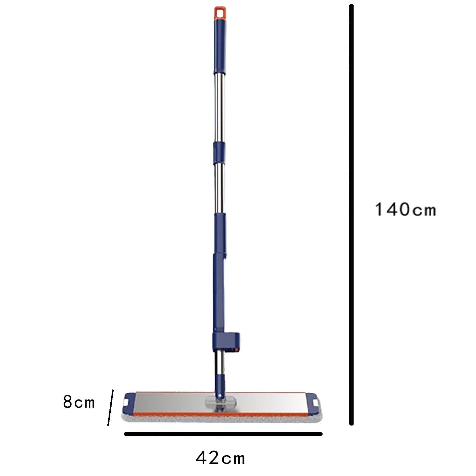 Mopa de microfibra para limpieza profunda, limpiador profesional de suelos para madera dura, laminado, azulejos y piedra, mango telescópico de acero inoxidable