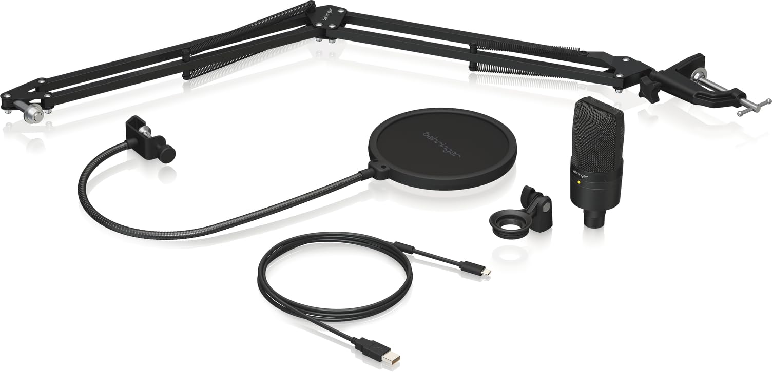 Behringer D3 Podcast Bundle Komplettes Podcast-Kit für Anfänger und Profis