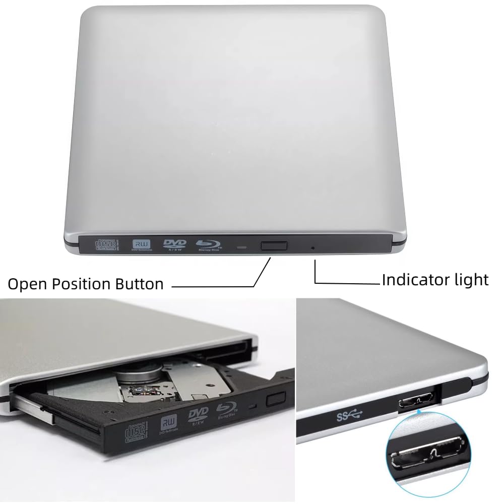 Amazon.com: JOYIN-BURN Aluminum External USB 3.0 and USB C UHD 4K
