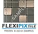 FLEXIPIXTILE, SAMPLE, Aluminum Mosaic Tile, Peel & Stick, Kitchen Backsplash, Accent Wall, FROZEN
