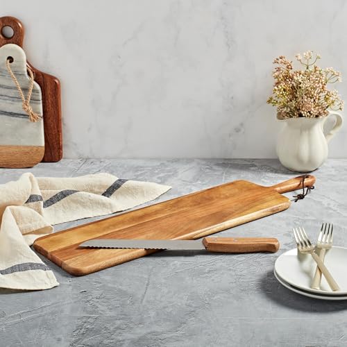 Set Tabla para Servir 2 Piezas Madera Acacia miniatura 2