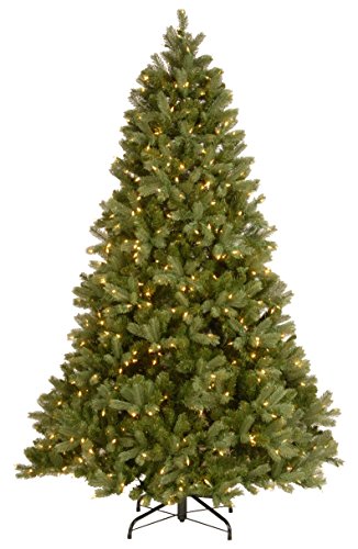 National Tree Company Pre-Lit 'Feel Real' Artificial Full Downswept Christmas Tree, Green, Douglas Fir, Dual Color LED Lights, Includes PowerConnect and Stand, 6.5 Feet National Tree Company Pre-Lit 'Feel Real' Artificial Full Downswept Christmas Tree, Green, Douglas Fir, Dual Color LED Lights, Includes PowerConnect and Stand, 6.5 Feet