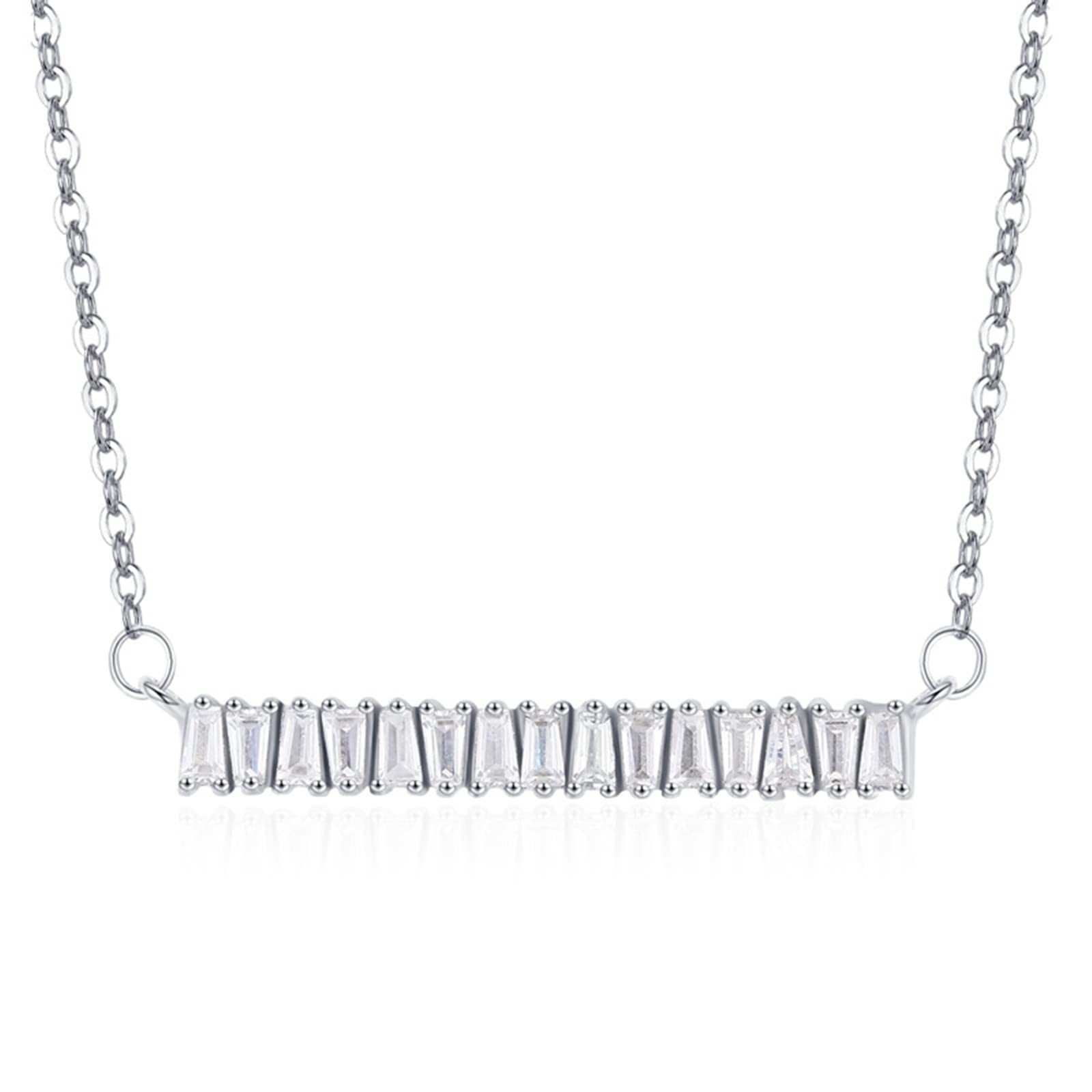 Collar chunky de mujer con piedra trapezoidal para bodas y galas 6