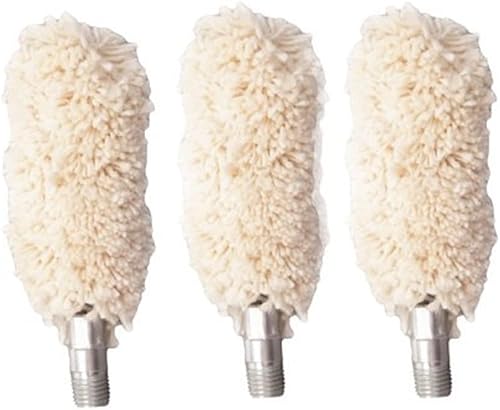 Miniatura 2 de Tipton Bore Mop 3-Pack, 3386.5mm with 8-32 Threads, Cotton Construction for Applying Gun Oil, Solvent, Bore Cleaning