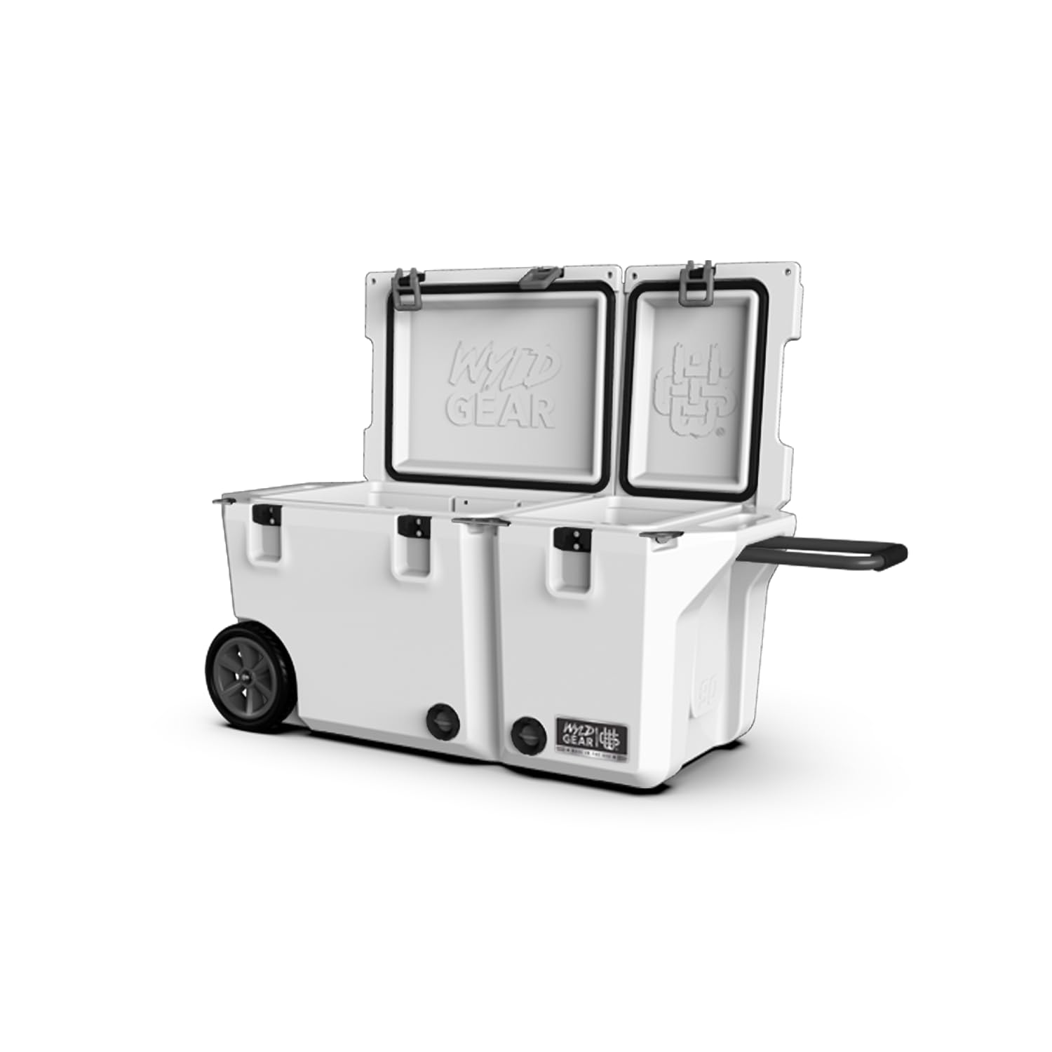 Wyld Gear 90qt Freedom Series Roto-Molded Cooler - Heavy-Duty Ice Chest,High-Performance Ice Retention, and Wheels. Perfect for Outdoor Adventures,