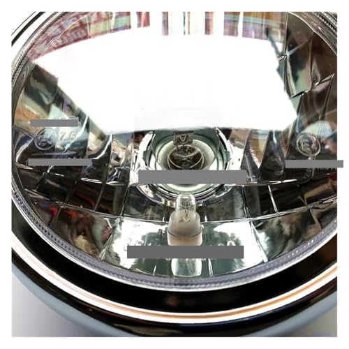 Phare Avant Moto Suzuki EN125 EN150-A pour Rouler la Nuit Éclairage Ambre 7 Pouces
