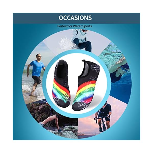 Water Sports Barefoot Women's Men's Outdoor Beach Swimming Aqua Socks - Image 7