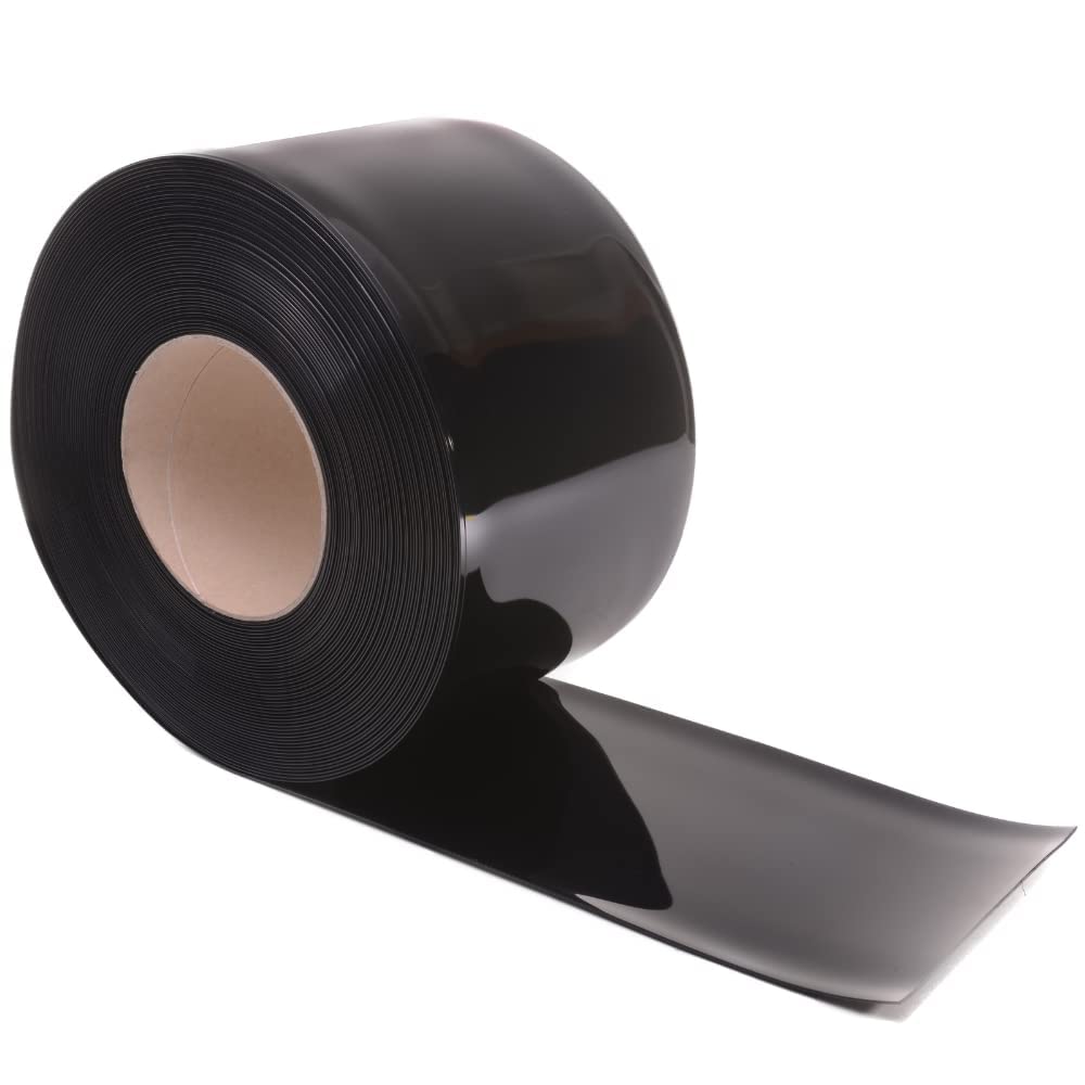 Rayflex Group Black - Pvc Strip 25M - Opaque Pvc 200Mm Wide X 2Mm Thick X 25M Long. Standard Grade For Ambient Temperature Applications +50°C To -10°C. Curtain Roll For Door
