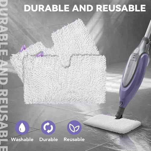 Image of S3501 For Shark Steam Pocket Mop Pads: Washable Steam Mop Replacement Pads For Shark Steamer S3601D S3601 S3801CO S3901 S3550 SE450 (6Pack)