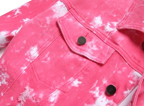 Image of RANMCC Men's Stretch Vintage Washed Long Sleeve Denim Jacket