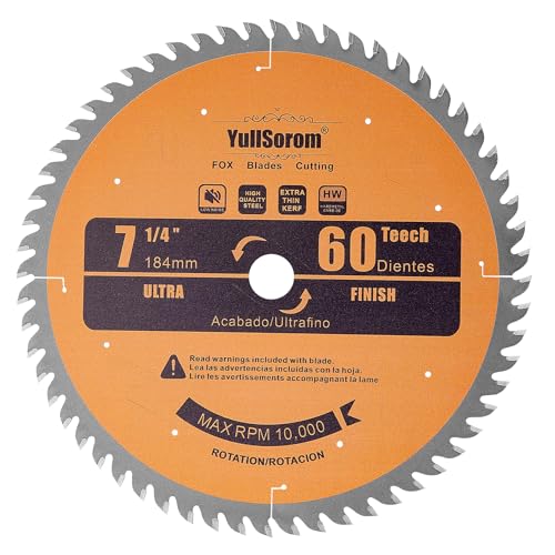 Image of 7-1 /4 inch Ultra Finish Circular Saw Blade 60-Tooth with 5 /8 inch Arbor for Wood