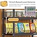 KK-GAL Retail Candy Display Rack, Commercial Snacks Retail Displays Shelf Cart, Rolling Storage Basket Stand for Market, Industrial Storage Shelf with Hooks for Retail Store,White 5 Tier for 50cm