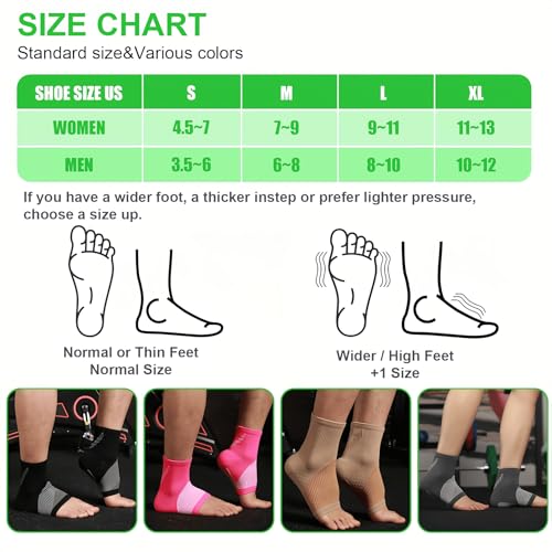 KHACHVA 2Pairs Compression Socks For Women & Men, Foot Neuropathy Socks, Nano Neuropathy Socks Dr - Sock Soothers For Neuropathy Sleep Socks, Comprex Ankle Brace Sleeves - Image 5