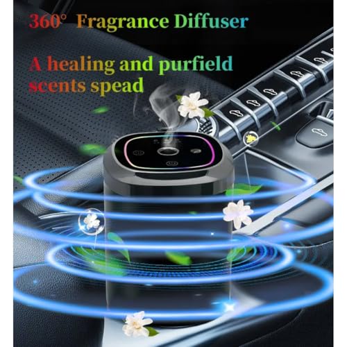Image of STARQ Smart Car Aroma Diffuser Rechargeable Air Freshener Mist Dispenser with Auto On /Off, 3 Speed Modes & Stylish Interior Decor (S2)