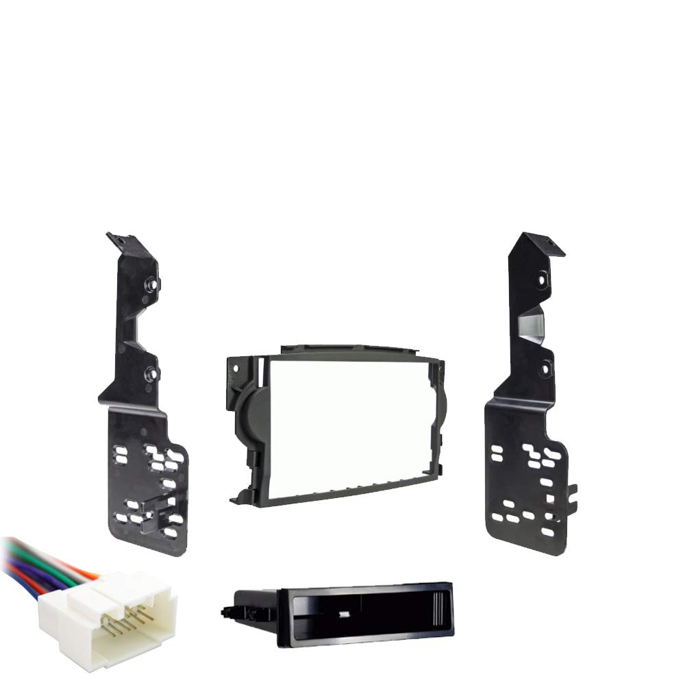 Harmony Audio Compatible with Acura TL 2004 2005 2006 Single DIN Stereo Harness Radio Install Dash Kit Package New