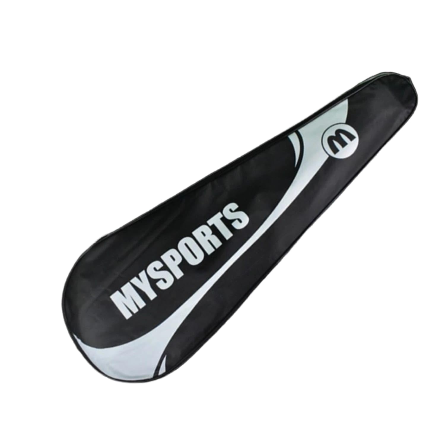 Oxford Cloth Badminton Racket Bag Teardrop-Shaped Badminton Bag Zipper Closure Sports Gear Portable, Black, 008-image-35