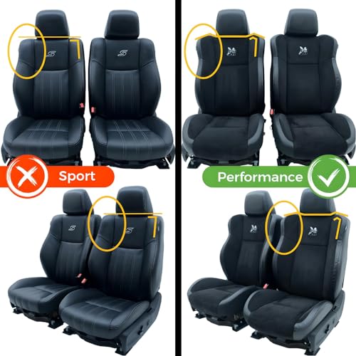 Image of GIANT PANDA Wrangler Seat Covers Custom Fit for Jeep Wrangler,Premium Waterproof Faux Leather, 18-26 JL 4 Door with Rear Cup Holder Full Set (Solid Red)
