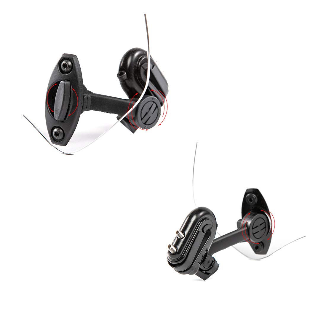 ESynic Réglable Pare-Brise De Moto,Deflecteur Moto,Déflecteur De Vent