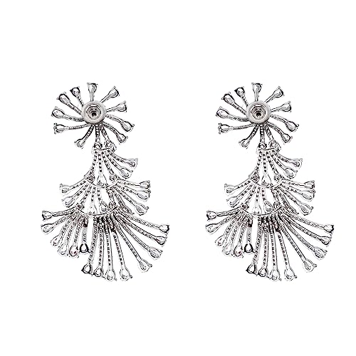 Auraa Trends Rhodium Plated American Diamond Zircon Silver Earring Set For women and Girls AT-286 - Image 4