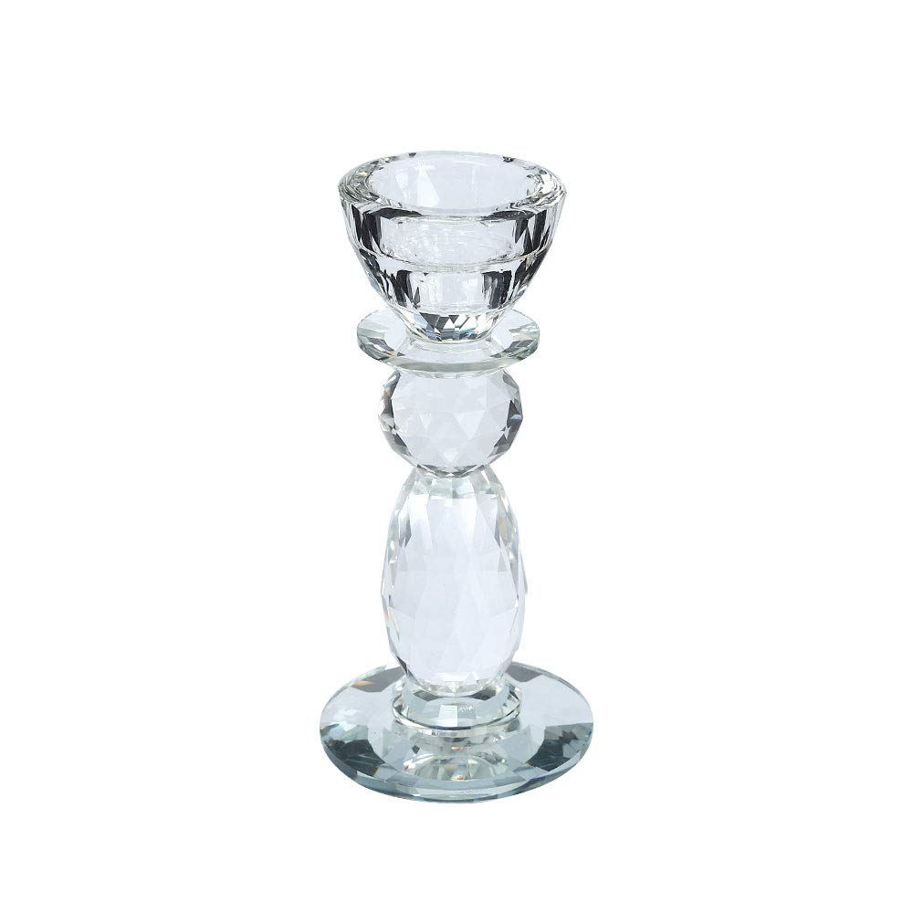 YATAI Fancy Crystal Candle Holders Clear Crystal Candlestick Holder Tealight Candle Holder Stand For Special Occasions Wedding Coffee Table Centerpiece Decoration Tea Light Candle Holder Stand