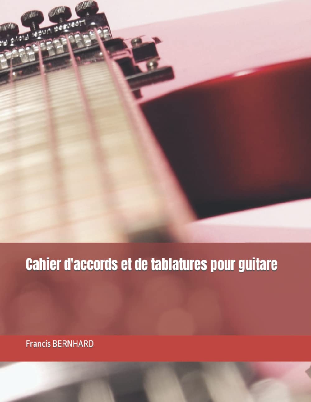 Cahier d'accords et de tablatures pour guitare