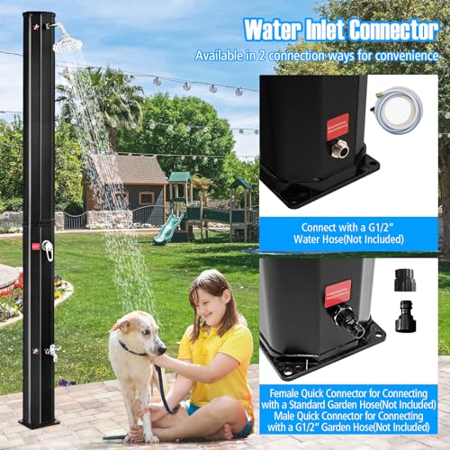 Goplus SU-70623-PO 9.3 Gallon Solar Heated Outdoor Shower thumb #4