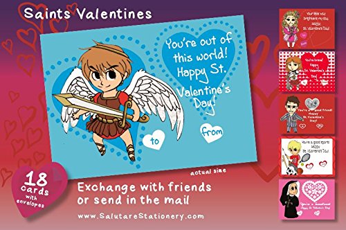 Twin Pack of Saints Valentines For Kids