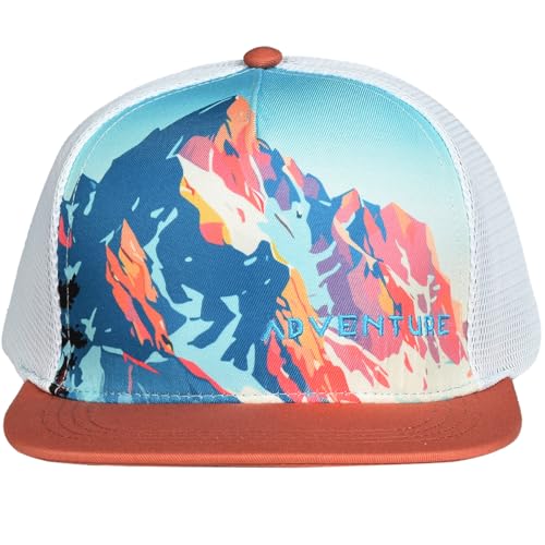 Image of EDTREK Adventure Snapback Hat - Surf Hat - Beach Hat - Hiking Trucker Hat - Flying High Hat