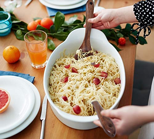 Salade Servers, Houten Salade Serveervork en Lepel Tang Set, Eco-vriendelijke Tosser Bestek Servies Mengen voor Salade, Pasta, Fruit, Keukengerei Herbruikbaar (26cm/ 10,2 inch) - Image 7